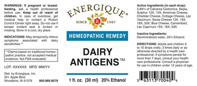 Dairy  Antigens (Enrg0558 Dairy Antigens 10 16 23)